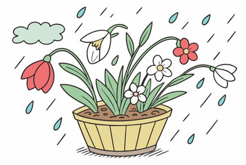 bouquet of snowdrops