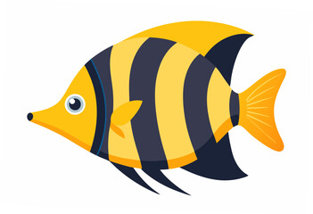 tropical fish isolated on white