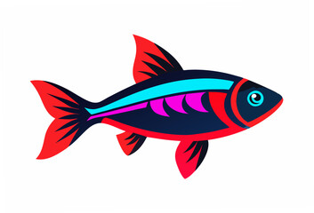 fish on a white background