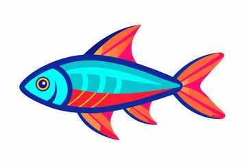 fish on a white background
