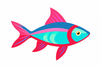fish on white background