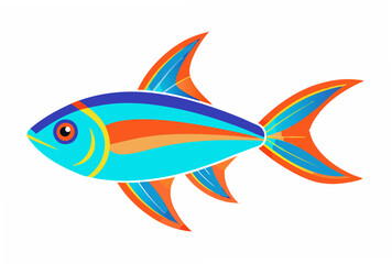 fish on a white background