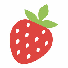 Obraz premium strawberry art berry logo summer