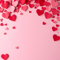 Feeling all the feels with this dreamy pink backdrop filled with hearts and bokeh