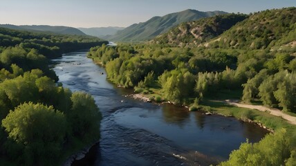 Obraz premium river in the mountains