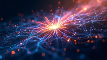 Quantum Computing Core: Abstract Data Flow Energy Burst