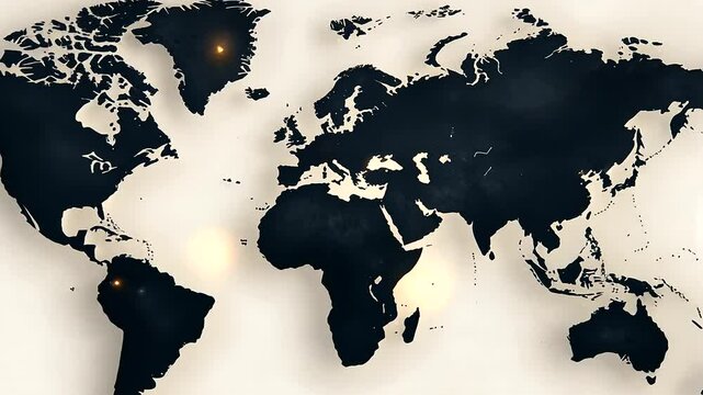 Viral Social Media Trends Worldwide Map Visualization