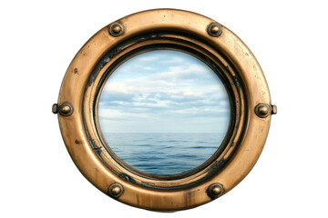 porthole with a view of the sea