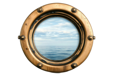 porthole with a view of the sea