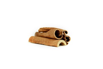 Cinnamon sticks on a white isoleted background