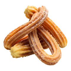 Churros, isolated on transparent background, Clipping Path, pen tool