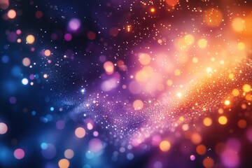 A blurred image of a colorful background with vibrant hues and abstract shapes