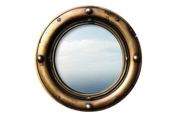 porthole on a white background
