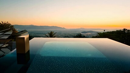 Modern minimalist concrete house with open courtyard and sleek architectural design, showcasing natural light and geometric aesthetics.