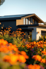Explore a Modern Home Surrounded by Lush Vibrant Gardens and Sustainable Design Elements for Inspiring Living Spaces