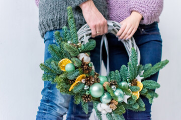 New Year's wreath.