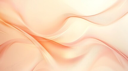 Abstract Peach Waves Gentle Curves Design