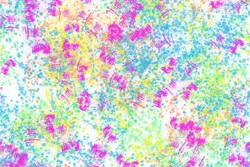 Abstract background with bright multi colored spots and elements