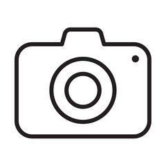 Camera icon Thin line illustration