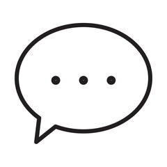 Comment icon Thin line illustration
