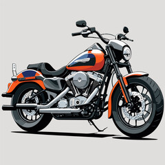 Fototapeta premium unique and cool motorcycle vector