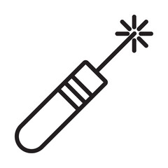 laser icon Thin line illustration