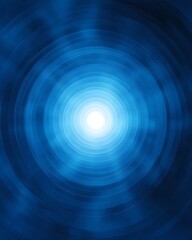 Abstract Blue Light Concentric Circles Background