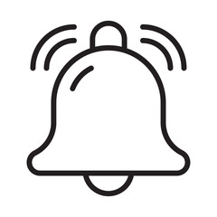 Notification icon Thin line illustration