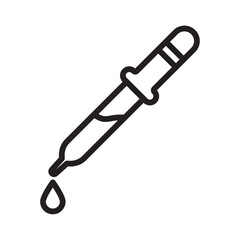 pipette icon Thin line illustration