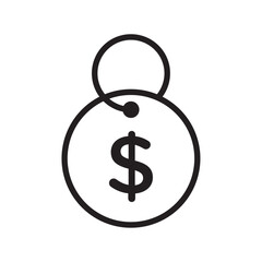 Price tag icon Thin line illustration