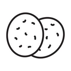 shaobing icon Thin line illustration