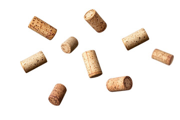 wine corks isolated on white