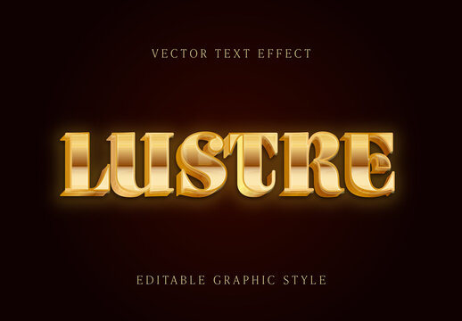 Gold Shiny Font Metallic 3D Bright Text Effect