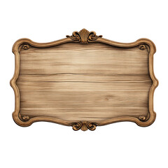 old wooden signboard isolated