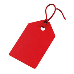 red price tag isolated