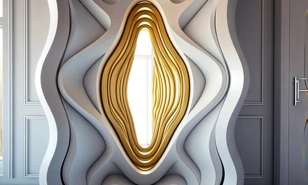 Detail of an abstract door