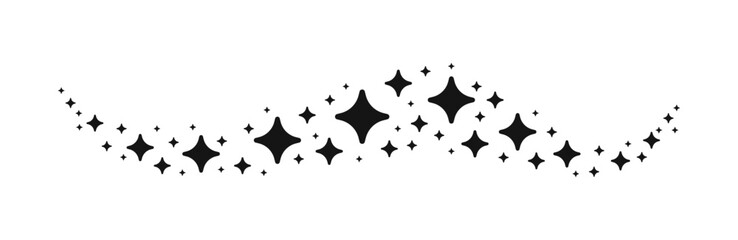 Sparkle star icons. Shine icons. Stars sparkles vector illustration. Vector flat magic glow. Sparkling light, sparkle dust
