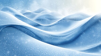 Winter landscape snow hills serene background