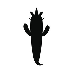 chili pepper cartoon silhouette design