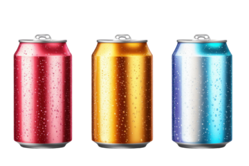 red and yellow soda cans