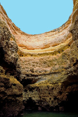 The Algarve Rocks Formation is a unique and stunning natural wonder located in the coastal town of Porches Portugal