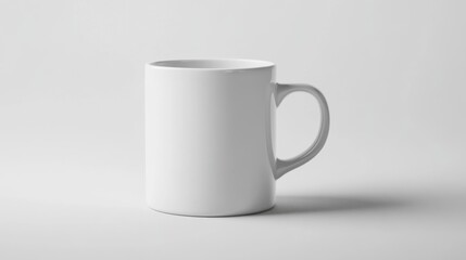 Fototapeta premium White mug on white background; product shot
