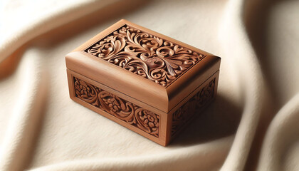 A wooden miscellaneous box. A beautiful gift. A place for storage. Box, drawer