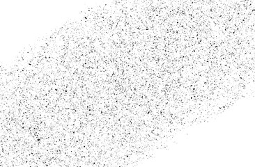 Dense Black Ink Stain with Rough Texture on Smooth White Background