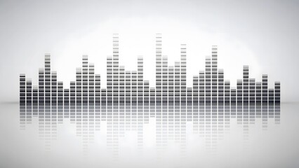 Abstract Sound Waveform Graphic