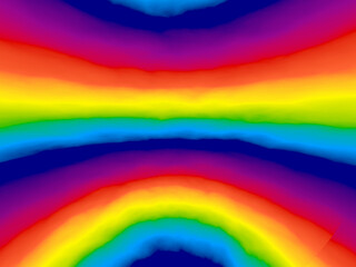 カラフルな波紋 レインボー背景