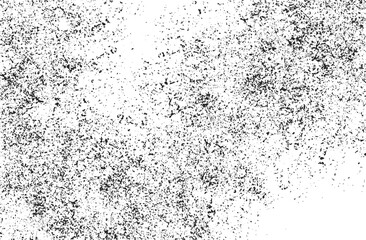 Rough Black Ink Splash with Grunge Effect on a Worn Light Surface
