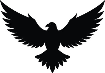 Obraz premium eagle with wings on white background 