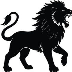 lion vector illustration on white background 