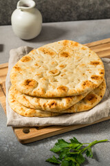 Homemade Warm Buttery Indian Naan Bread